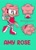 Size: 1494x2048 | Tagged: dead source, safe, artist:silver-varian, amy rose, character name, green background, looking at viewer, reference sheet, signature, simple background, smile, solo, thumbs up