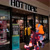 Size: 2048x2048 | Tagged: safe, artist:pastelmangos, artist:yu33_pm, maria robotnik, shadow the hedgehog, human, duo, hot topic, photographic background, sonic characters walking into stores, walking