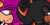 Size: 100x50 | Tagged: artist needed, safe, espio the chameleon, shadow the hedgehog, banner, duo, frown, gay, lidded eyes, low res, shadpio, shipping, smile