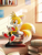 Size: 2000x2605 | Tagged: safe, artist:akusuru, miles "tails" prower, 2015, book, bookshelf, crepuscular rays, daytime, head tilt, holding something, indoors, looking at something, male, reading, sitting, smile, solo, speedpaint available, window