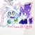 Size: 1280x1280 | Tagged: safe, artist:jokesitos-art, artist:tairusuku, blaze the cat, silver the hedgehog, blazebetes, blushing, cute, duo, looking at them, signature, silvabetes, sweatdrop, traditional media, worried