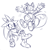 Size: 1272x1324 | Tagged: dead source, safe, artist:survivalstep, miles "tails" prower, silver the hedgehog, duo, flying, line art, looking at each other, nonbinary, simple background, sketch, smile, spinning tails, white background