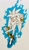 Size: 731x1280 | Tagged: dead source, safe, artist:survivalstep, silver the hedgehog, clenched fists, flying, frown, looking at viewer, psychokinesis, solo, traditional media