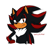 Size: 771x753 | Tagged: dead source, safe, artist:survivalstep, shadow the hedgehog, sonic adventure 2, arm fluff, ear fluff, frown, hand on hip, lidded eyes, looking at viewer, signature, simple background, solo, white background