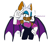 Size: 972x847 | Tagged: dead source, safe, artist:survivalstep, rouge the bat, sonic adventure 2, hand on hip, heart nose, looking at viewer, signature, simple background, smile, solo, standing, white background, wink