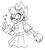 Size: 738x814 | Tagged: dead source, safe, artist:survivalstep, amy rose, blushing, clenched fist, fleetway, fleetway amy, heart, line art, simple background, smile, solo, star (symbol), tongue out, v sign, white background, wink