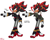 Size: 2048x1651 | Tagged: safe, artist:droffie, artist:kingofhighlands, shadow the hedgehog, alternate universe, alternate version, au:team emerald, belt, cheek fluff, english text, jacket, looking offscreen, pants, ponytail, reference sheet, simple background, standing, white background