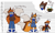 Size: 2048x1229 | Tagged: safe, artist:cdstardustspeedway, miles "tails" prower, 2024, aviator jacket, bandana, blue shoes, classic tails, clothes, flat colors, goggles, hands in pocket, height chart, jacket, male, modern tails, older, overalls, pants, pilot hat, redesign, solo, standing, waving