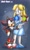 Size: 1080x1829 | Tagged: safe, artist:nonicpower, maria robotnik, shadow the hedgehog, hedgehog, human, book, chaos emerald, duo, female, holding something, male, pointing