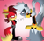 Size: 4760x4410 | Tagged: safe, artist:fartist2020, fiona fox, tangle the lemur, fox, lemur, dialogue, duo, english text, female