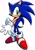 Size: 1420x2006 | Tagged: safe, artist:kolsanart, sonic the hedgehog, grin, male, simple background, solo, white background