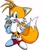 Size: 1456x1753 | Tagged: safe, artist:kolsanart, miles "tails" prower, hands on hips, looking at viewer, male, mouth open, open smile, simple background, smiling at viewer, solo, white background