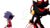 Size: 1280x720 | Tagged: safe, artist:koudoku-chan, shadow the hedgehog, sonic the hedgehog, oc, oc:sonic.exe, 2019, black sclera, bleeding, bleeding from eyes, blood, clenched teeth, deviantart watermark, duo, frown, glowing eyes, imminent fight, looking at each other, red eyes, smile, standing, watermark