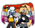 Size: 2048x1638 | Tagged: dead source, safe, artist:silverlombaxwitch, tangle the lemur, whisper the wolf, cute, demisexual, demisexual pride, duo, eyes closed, flag, holding hands, holding something, lesbian, lesbian pride, mouth open, pride, pride flag, shipping, signature, simple background, smile, standing, tangle x whisper, transparent background