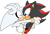 Size: 1104x751 | Tagged: safe, artist:cherucat, artist:gaysilver, shadow the hedgehog, silver the hedgehog, blushing, cute, duo, eyes closed, flat colors, gay, holding each other, kiss, shadow x silver, shipping, simple background, white background