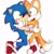 Size: 1414x1417 | Tagged: safe, artist:kentowo0, artist:ten_ko023, miles "tails" prower, sonic the hedgehog, 2024, blushing, cute, duo, gay, holding each other, hugging, one eye closed, shipping, signature, simple background, smile, sonic x tails, watermark, white background