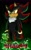 Size: 1280x2048 | Tagged: safe, artist:becci_d_artist, shadow the hedgehog, sonic x shadow generations, 2024, character name, electricity, fangs, frown, gloves off, long tail, looking at viewer, shadow's logo, signature, solo, standing