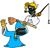 Size: 963x919 | Tagged: safe, artist:kyurem2424, cubot, orbot, alternate outfit, broom, cloud, cosplay, duo, fishing pole, flat colors, kamek, lakitu, mayrio month, robe, simple background, white background