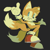 Size: 2048x2048 | Tagged: safe, artist:sonic-adventure-3, miles "tails" prower, grey background, grin, looking offscreen, male, no pupils, pointing, posing, simple background, smile, solo