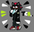 Size: 531x493 | Tagged: safe, artist:twipsai, shadow the hedgehog, agender, agender pride, clothes, dark skin, drink, drinking, grey background, holding something, jacket, lidded eyes, looking offscreen, milkshake, simple background, solo, solo agender, standing