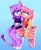 Size: 1250x1536 | Tagged: safe, artist:_mil0stearip0ff, amy rose, blaze the cat, cat, hedgehog, 2024, amy x blaze, cute, duo, female, females only, gradient background, lesbian, looking at each other, shipping
