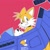 Size: 1440x1440 | Tagged: safe, artist:other_subject, miles "tails" prower, 2024, cyclone, looking back, looking offscreen, outline, smile, solo, tornado ii