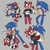 Size: 2048x2048 | Tagged: safe, artist:goldenstrwbrry, sonic the hedgehog, bandage, bleeding, blood, dancing, duo, flower, flower bouquet, gay, grey background, heart, hugging, injured, kiss on cheek, nonbinary, rose, scratch (injury), shipping, signature, simple background, sonarry, standing, t4t, top surgery scars, torn gloves, trans male, transgender, wagging tail, wound