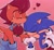 Size: 1572x1453 | Tagged: safe, artist:jadepesky, sally acorn, sonic the hedgehog, flower, kiss on head, sally x sonic, shipping, straight