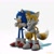 Size: 2048x2048 | Tagged: safe, artist:_nav_o, miles "tails" prower, sonic the hedgehog, 2024, 3d, arms folded, duo, gay, looking offscreen, looking up, shipping, signature, simple background, sonic x tails, standing, white background