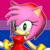 Size: 512x512 | Tagged: safe, artist:pridesonics, amy rose, bisexual, bisexual pride, edit, headcanon, icon, outline, pride flag background, solo