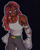Size: 1080x1350 | Tagged: safe, artist:artfromars, knuckles the echidna, human, black background, clenched teeth, dark skin, frown, humanized, looking offscreen, outline, simple background, solo, standing