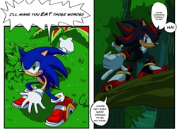 Size: 2048x1495 | Tagged: safe, artist:kolsanart, shadow the hedgehog, sonic the hedgehog, sonic adventure 2