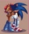 Size: 1509x1814 | Tagged: safe, artist:artsriszi, sally acorn, sonic the hedgehog, sally x sonic, shipping, straight