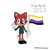 Size: 1280x1280 | Tagged: safe, artist:darkqueenofshadow85, barry the quokka, 2023, holding something, looking at viewer, nonbinary, nonbinary barry, nonbinary pride, pride, pride flag, simple background, smile, solo, solo nonbinary, white background