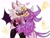 Size: 2048x1536 | Tagged: dead source, safe, artist:beetlebian, rouge the bat, wave the swallow, blushing, duo, heart, lesbian, lidded eyes, looking at each other, shipping, simple background, smile, standing, wavouge, white background