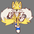 Size: 2038x2051 | Tagged: safe, artist:eloaholiveira, miles "tails" prower, super tails, 2023, blue shoes, clenched fists, flying, front view, frown, grey background, looking offscreen, simple background, solo, super form, yellow sclera