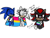 Size: 2048x1536 | Tagged: safe, artist:sonadow5life, shadow the hedgehog, silver the hedgehog, sonic the hedgehog, aroflux, aroflux pride, asexual, asexual pride, cute, english text, eyes closed, face paint, frown, gay, headcanon, holding something, looking at viewer, mlm pride, pansexual, pansexual pride, pride, pride flag, shadowbetes, silvabetes, simple background, sketch, smile, sonabetes, trio, white background