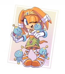 Size: 1506x1704 | Tagged: safe, artist:angiethecat, tikal, chao, neutral chao