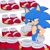 Size: 2048x2048 | Tagged: safe, artist:_bbutterfry, sonic the hedgehog, 2024, frown, hand on hip, lidded eyes, looking at something, shoes, simple background, solo, standing, thinking, white background