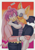 Size: 1080x1527 | Tagged: safe, artist:knucklesenjoyer, artist:tillytilli, julie-su, rouge the bat, 2022, blushing, duo, eyes closed, frown, holding them, julie-su x rouge, kiss on cheek, lesbian, lesbian pride, mwah, outline, pride, pride flag background, sfx, shipping, standing, surprised