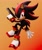 Size: 1728x2048 | Tagged: dead source, safe, artist:ladylunanova, shadow the hedgehog, 2024, 3d, frown, gradient background, gun, holding something, looking at viewer, solo