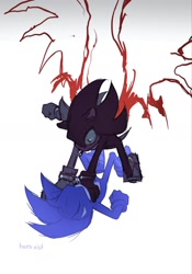 Size: 1280x1832 | Tagged: safe, artist:aliveko, shadow the hedgehog, sonic the hedgehog, sonic x shadow generations, 2024, duo, gay, shadow x sonic, shipping, simple background, white background, wings