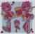 Size: 2048x1953 | Tagged: dead source, safe, artist:pineiiomi, amy rose, border, cute, food, fruit, holding something, piko piko hammer, signature, smile, solo, sparkles, strawberry, wink