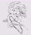 Size: 1539x1725 | Tagged: safe, artist:shira hedgie, sonic the hedgehog, 2023, clenched fists, grey background, greyscale, kicking, line art, monochrome, simple background, solo