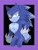 Size: 1000x1300 | Tagged: safe, artist:sakana_wo_kuu, sonic the hedgehog, 2024, black background, border, chest fluff, purple border, simple background, solo, sonic the werehog, standing, were form, werehog