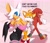 Size: 2345x2004 | Tagged: suggestive, artist:phrendraws, knuckles the echidna, miles "tails" prower, rouge the bat, big breasts, dialogue, eyes closed, holding something, looking at something, looking at them, mouth open, sidewalk, trio, walking, wrench
