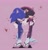 Size: 1954x2048 | Tagged: safe, artist:nns_sonic, shadow the hedgehog, sonic the hedgehog, duo, gay, heart, japanese clothes, kimono, pink background, shadow x sonic, shipping, yukata