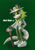 Size: 1280x1807 | Tagged: safe, artist:nonicpower, clutch the opossum, cane, green fur, hat, loafers, male, opossum, solo, tuxedo, white eyes