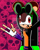 Size: 400x506 | Tagged: safe, artist:thunder-the-mouse, oc, oc:thunder dark the hedgemouse, mouse, female, solo