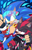 Size: 700x1087 | Tagged: safe, artist:ketlike, shadow the hedgehog, sonic the hedgehog, hedgehog, black fur, blue fur, duo, fingerless gloves, green eyes, jacket, male, red eyes, red fur, shoes